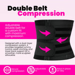 Women's Waist Trainer Sweat Belt | Tummy Control Workout Girdle