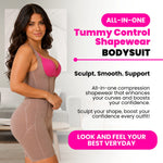 All-in-one tummy control shapewear bodysuit for BBL and lipo recovery – sculpts, smooths, and supports